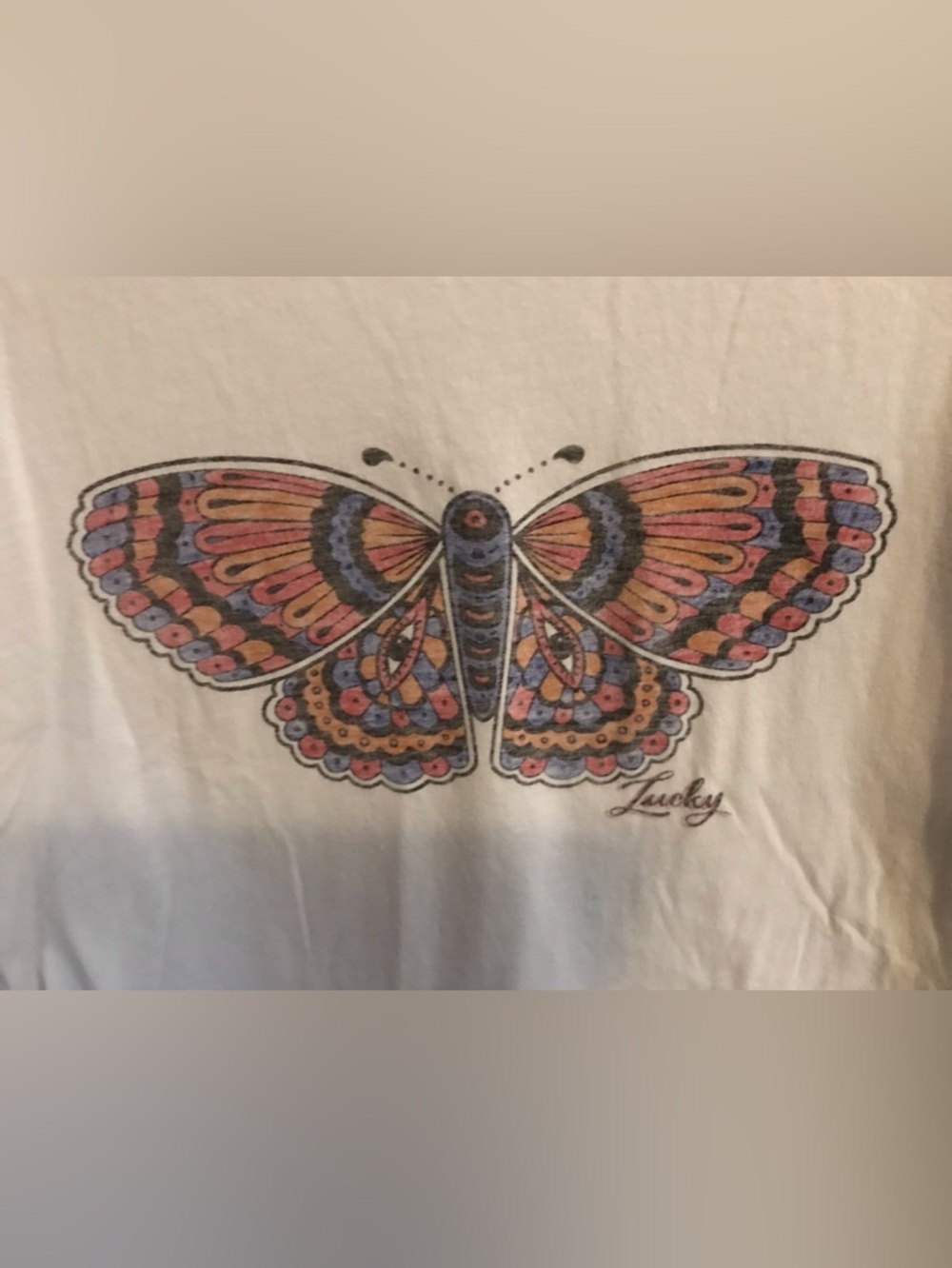Lucky Brand Butterfly Graphic Tee - Picture 4 of 9